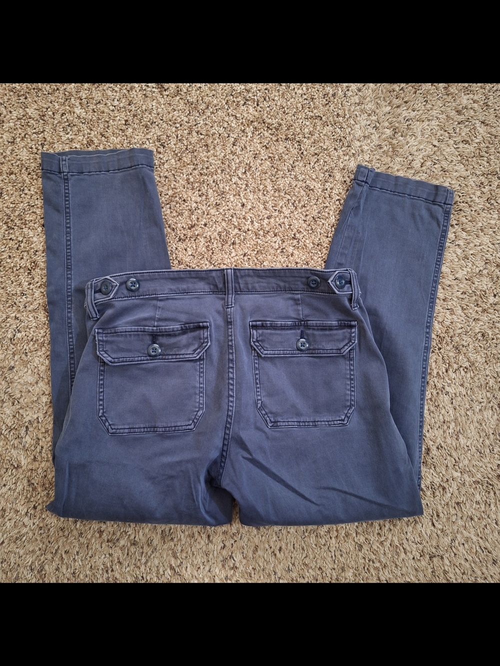 Lucky Brand Slate Blue Utility Boyfriend Pants Size 6/28